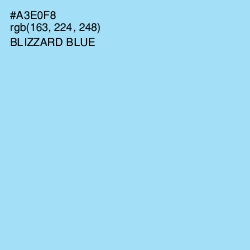 #A3E0F8 - Blizzard Blue Color Image